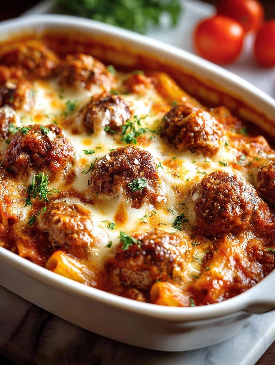 One Pan Meatball Casserole