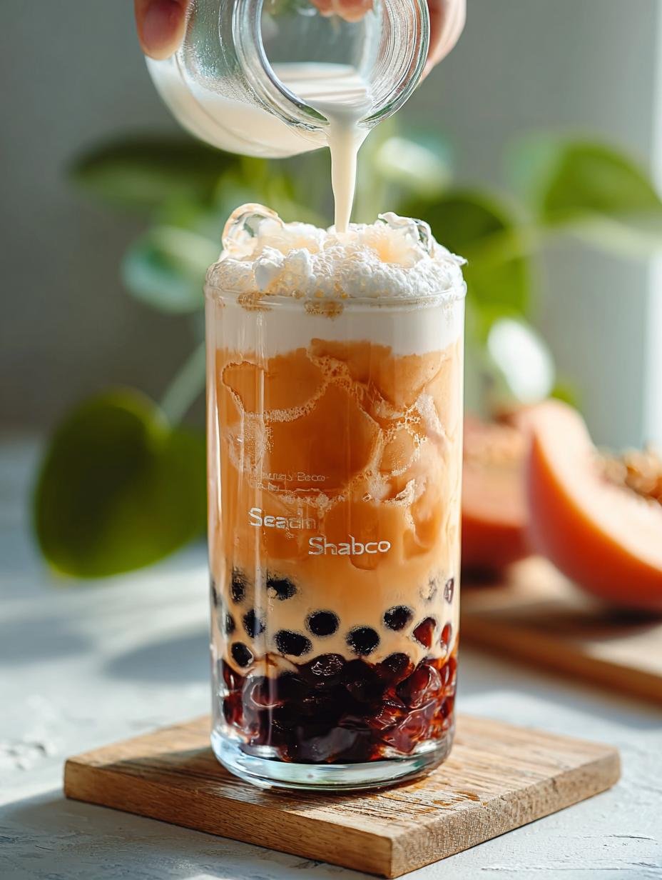 Peach Bubble Tea