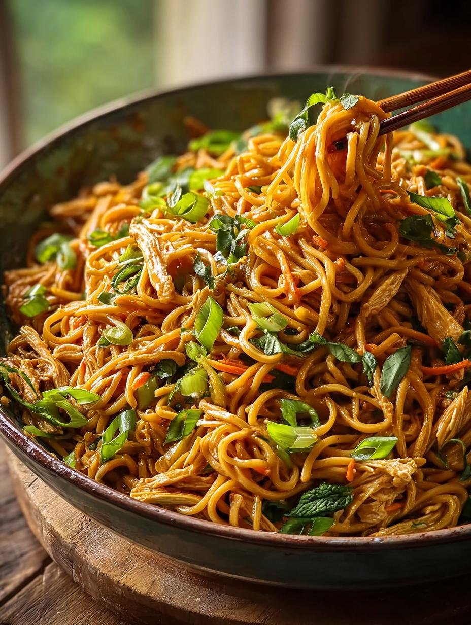 Peanut Noodles with Shredded Veggies: A Comforting Delight - Peanut Noodles with Shredded - additional detail