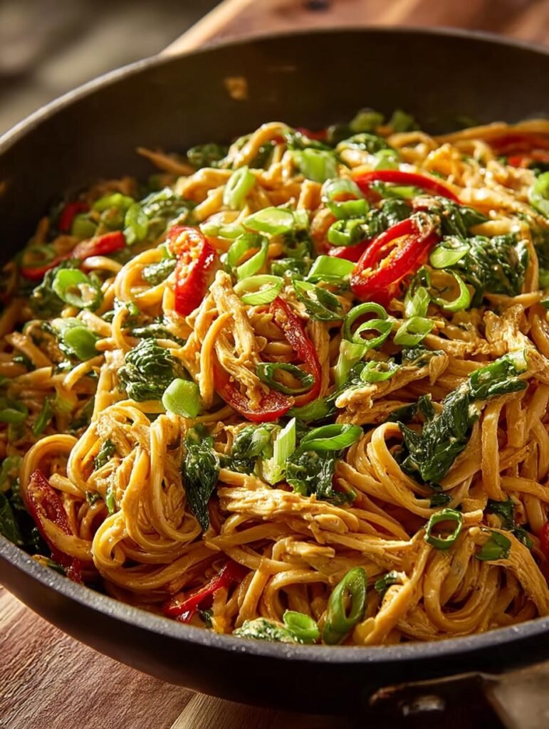 Peanut Noodles with Shredded