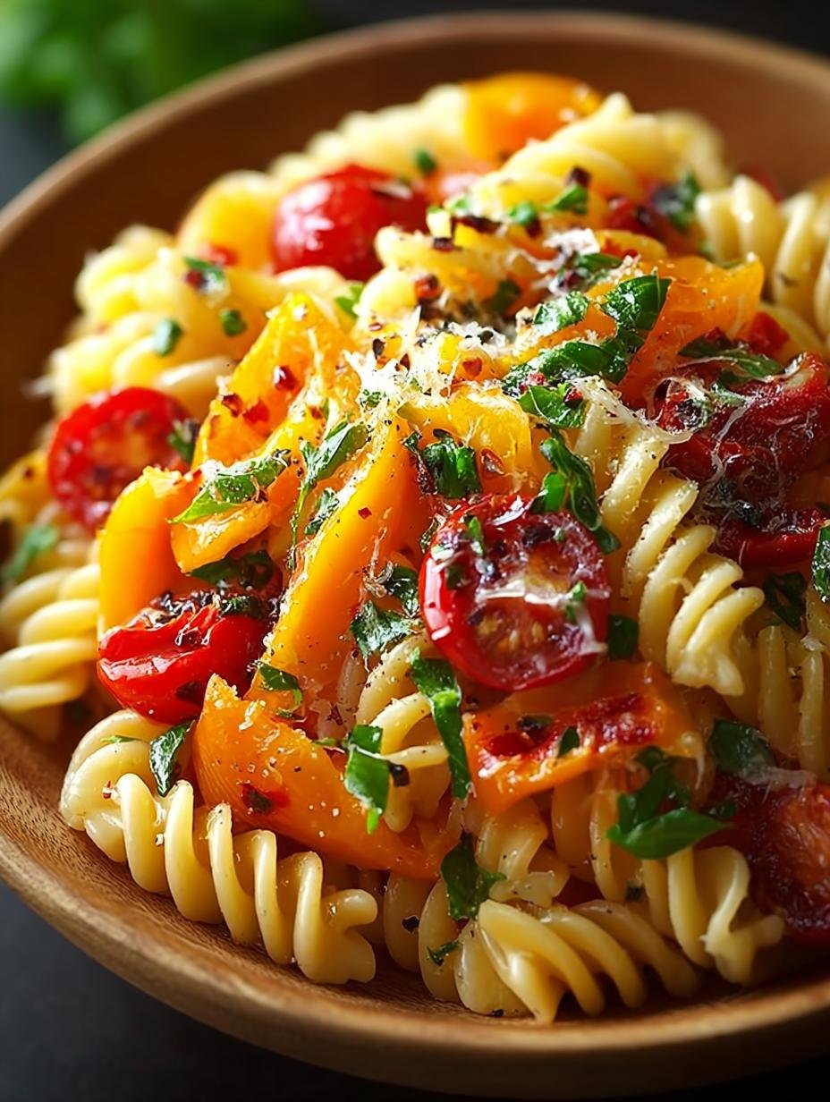Roasted Pepper Pasta Salad: 5 Simple Secrets - Roasted Pepper Pasta Salad - additional detail