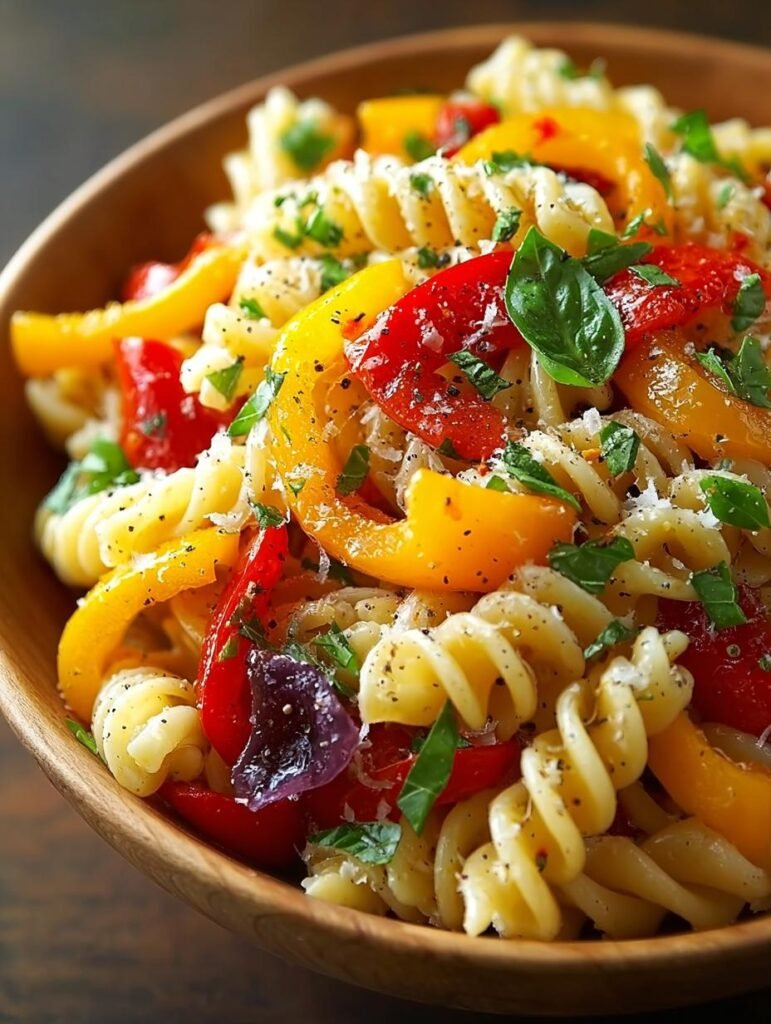 Roasted Pepper Pasta Salad