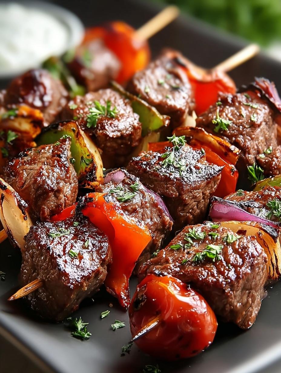 Sizzling Steak Kebabs