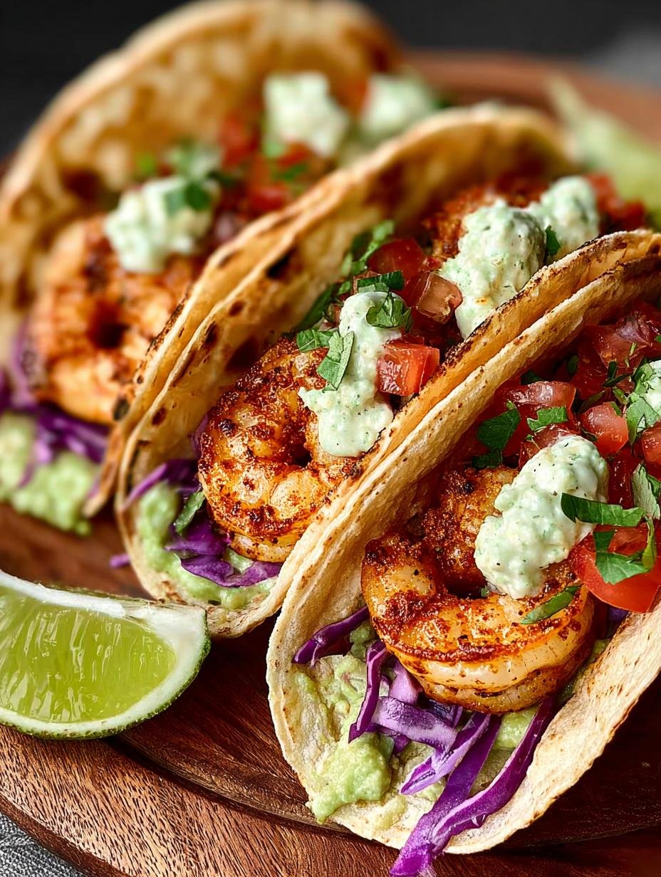 Spicy Shrimp Tacos with