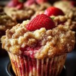 Strawberry Banana Crumb Muffins