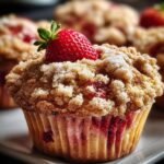 Strawberry Banana Crumb Muffins