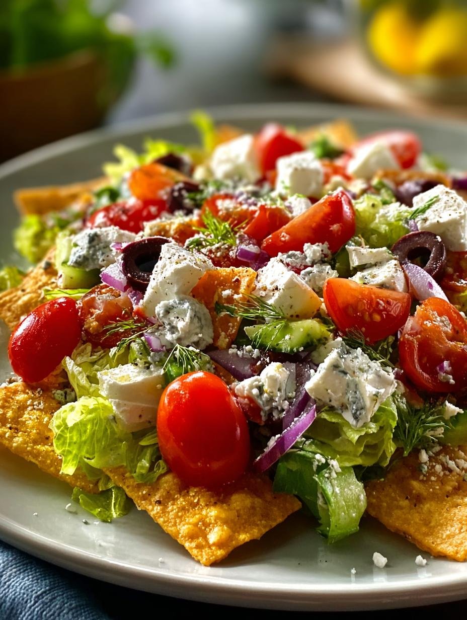 Tasty Greek Salad Nachos: 7 Flavors That Wow - Tasty Greek Salad Nachos - additional detail