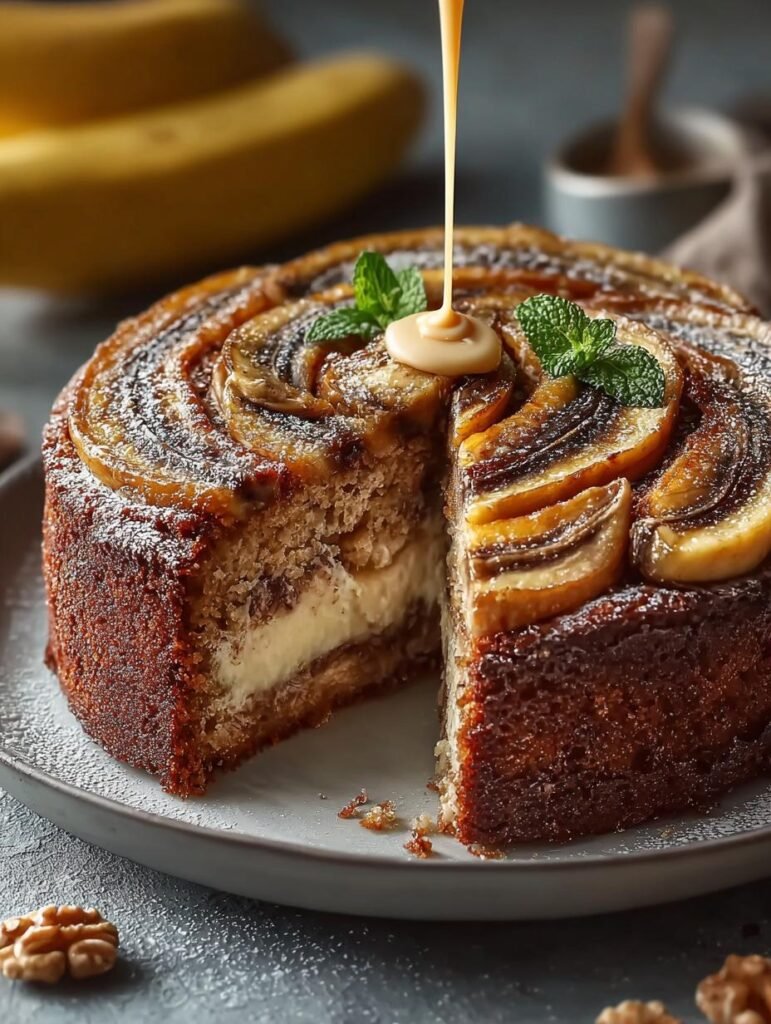 Torched Banana Cake