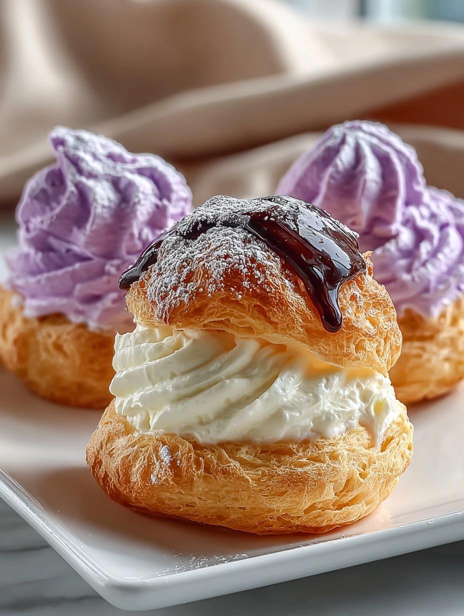 Ube Cream Puffs: 5 Irresistible Treats to Love - Ube Cream Puffs - additional detail