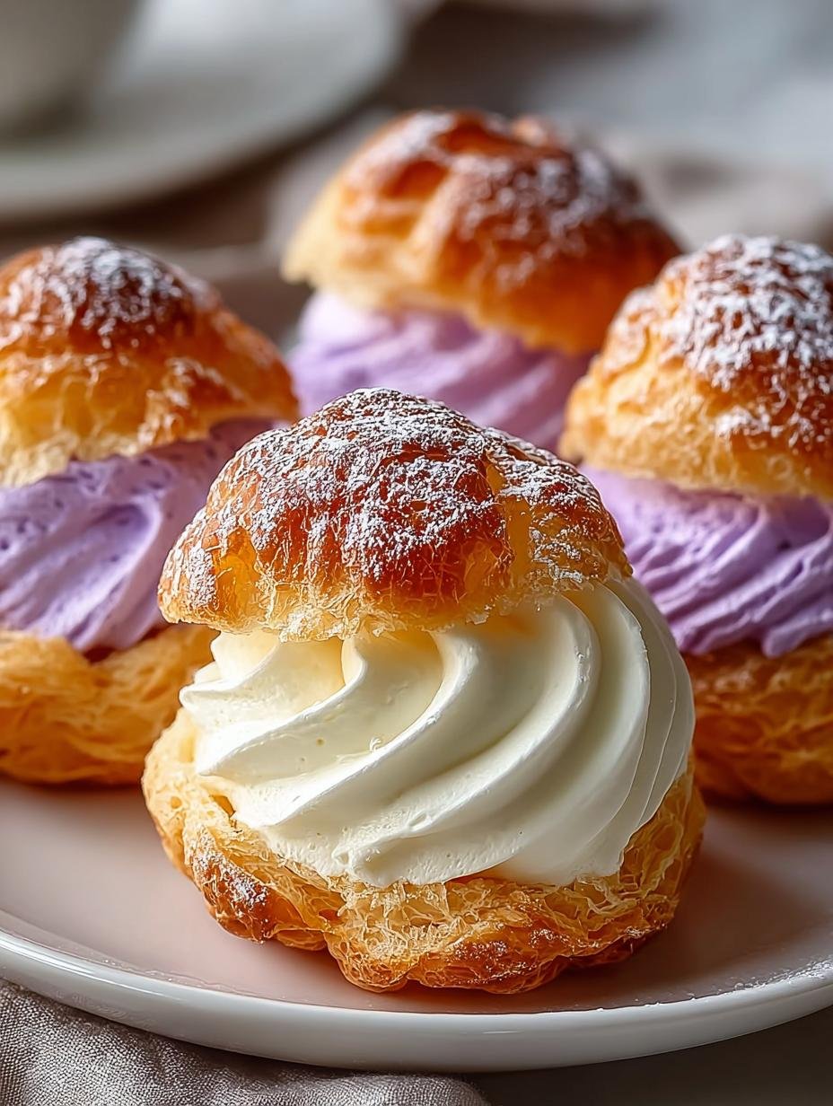 Ube Cream Puffs