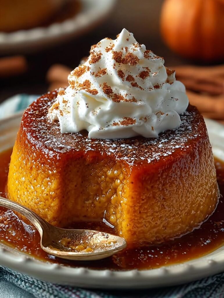 Baked Pumpkin Spice Pudding