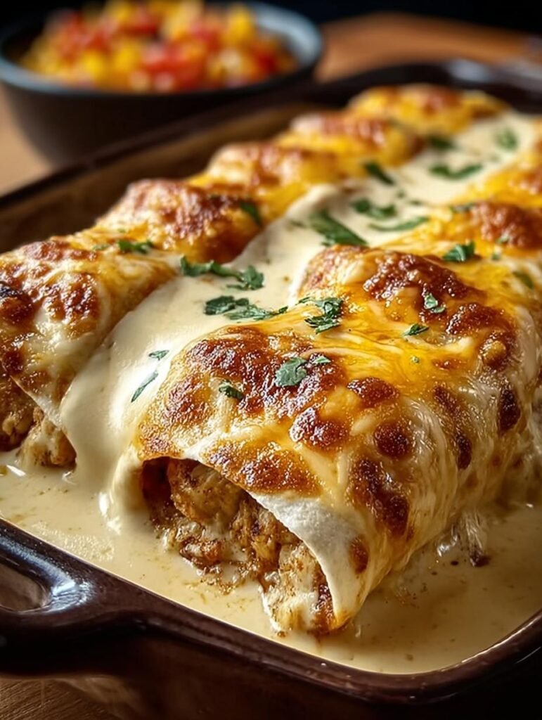Chicken Enchiladas with Creamy
