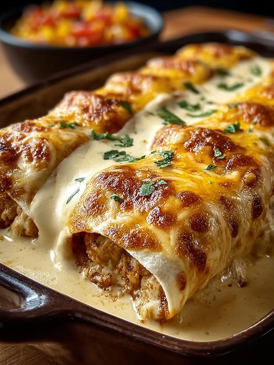 Chicken Enchiladas with Creamy