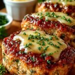 Garlic Parmesan Chicken Meatloaves