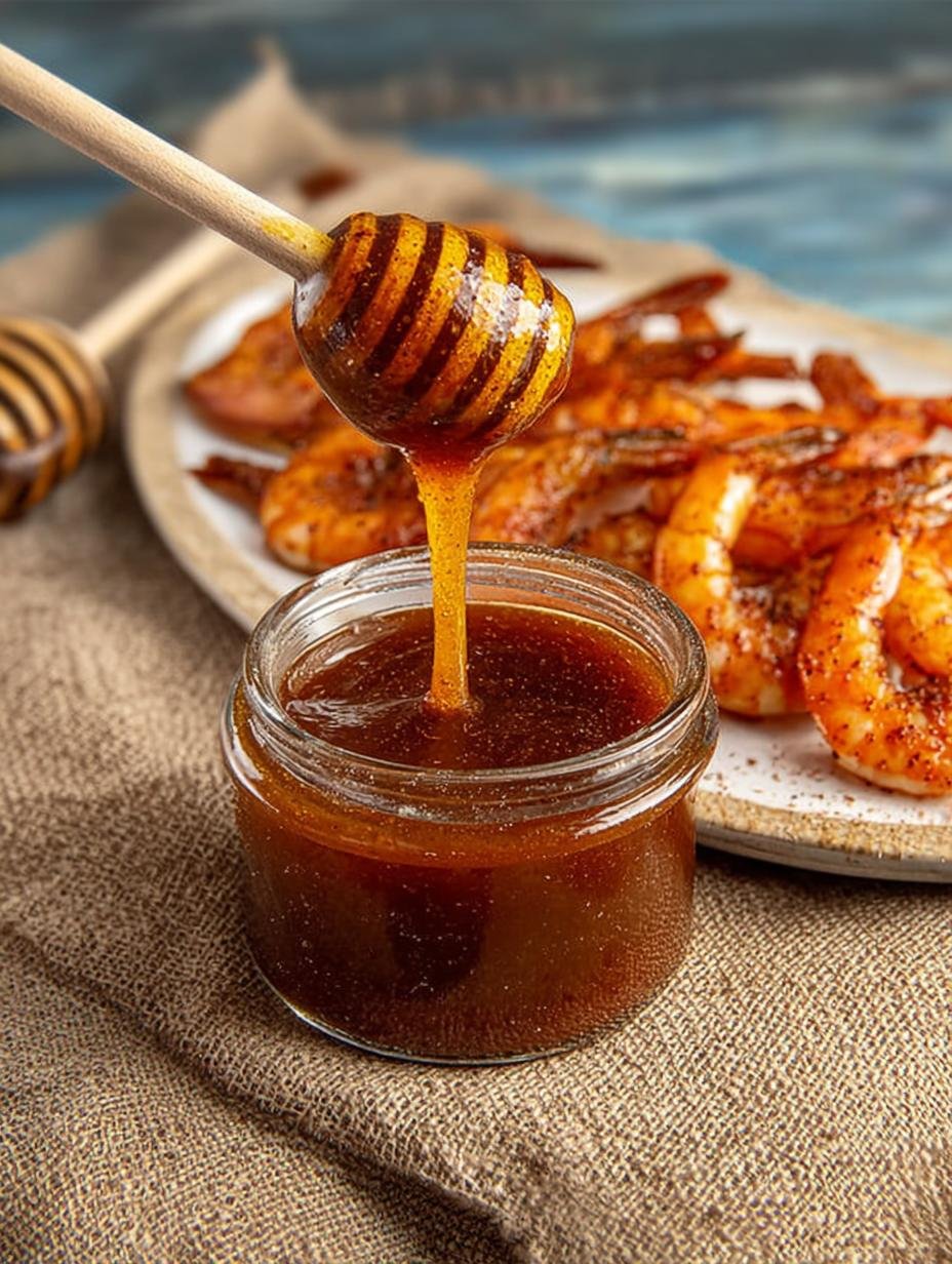 Delicious Honey BBQ Sauce served with grilled chicken