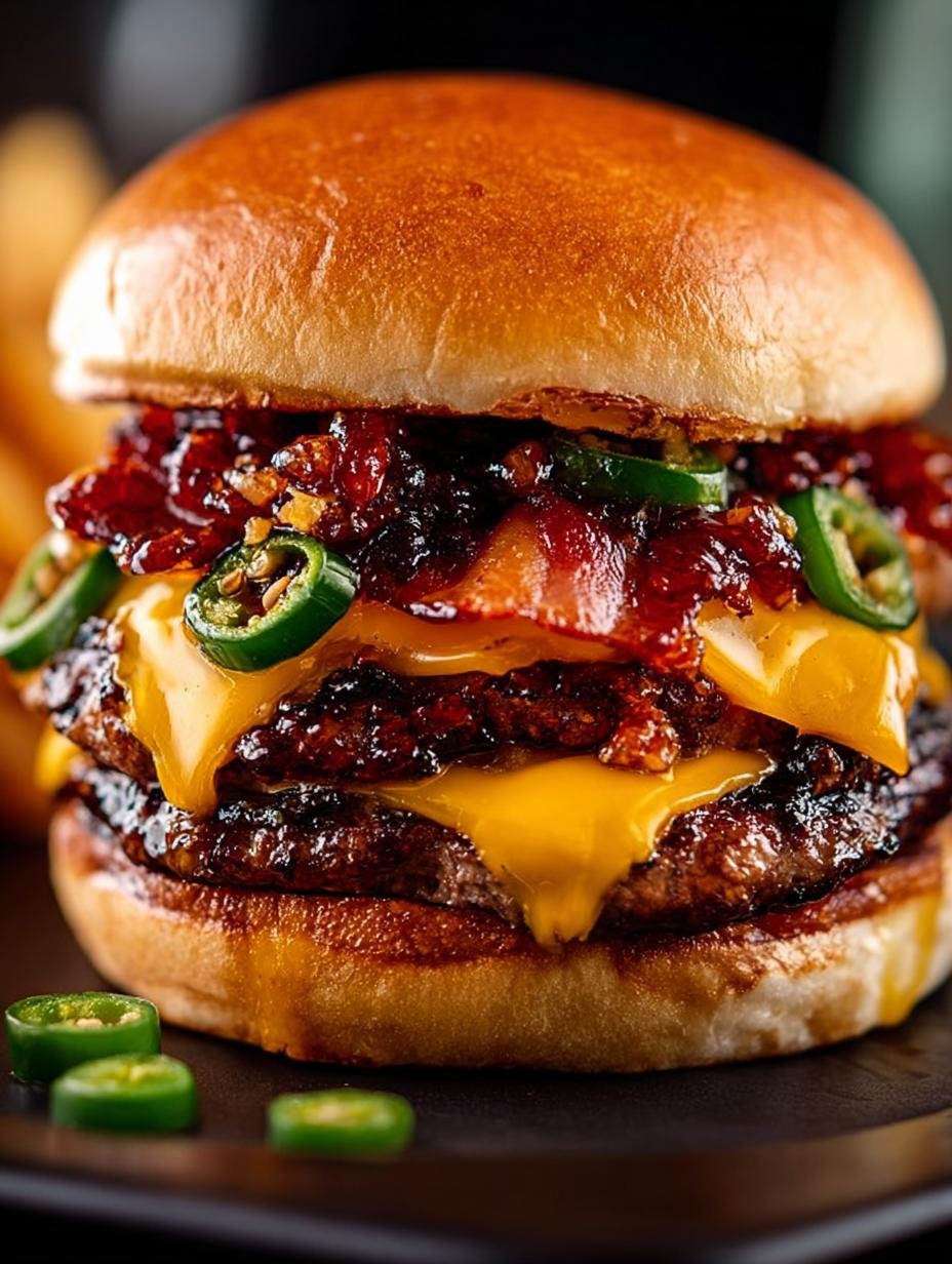 Jalapeno Bacon Jam Cheeseburger: 5 Bold Flavors to Love - Jalapeno Bacon Jam Cheeseburger - main visual representation