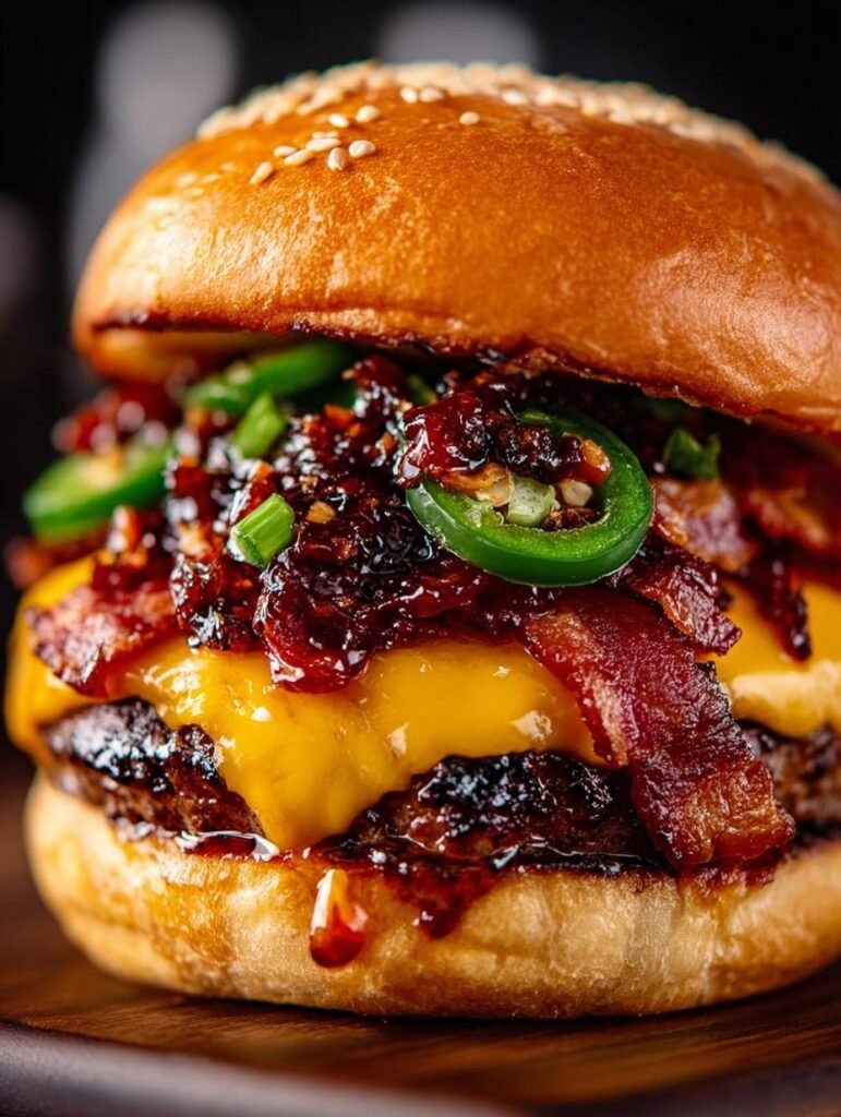 Jalapeno Bacon Jam Cheeseburger