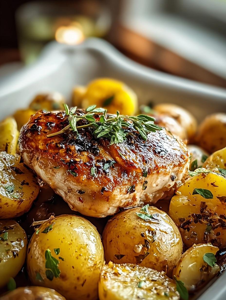 Lemon Balsamic Chicken Potatoes: 5-Star Flavor Awaits - Lemon Balsamic Chicken Potatoes - main visual representation