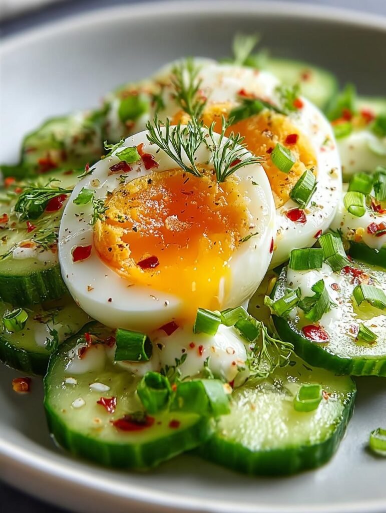 Low Carb Cucumber Egg