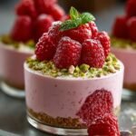 Mini Raspberry Pistachio Mousse