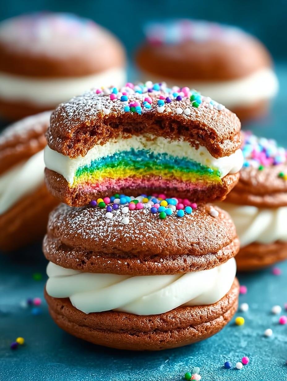 Rainbow Whoopie Pies: 7 Colorful Treats for Joyful Moments - Rainbow Whoopie Pies - additional detail