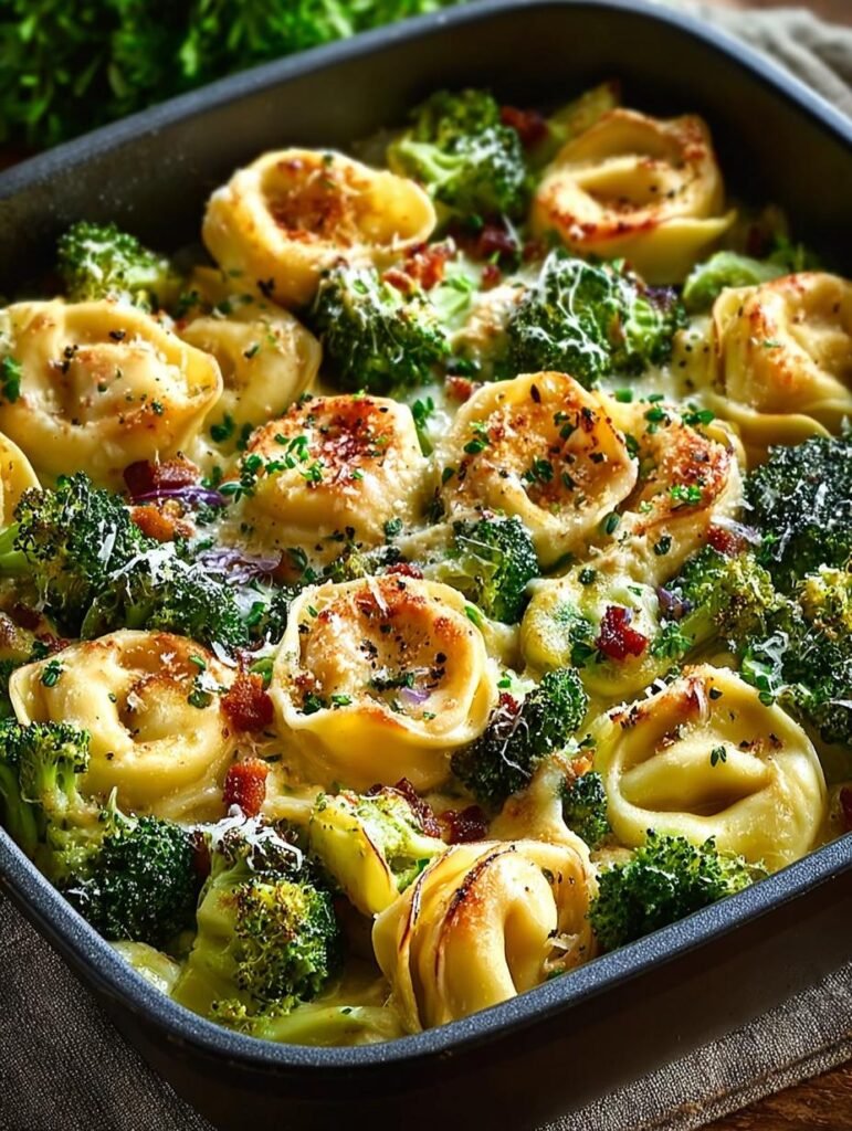 Sheet Pan Broccoli Tortellini