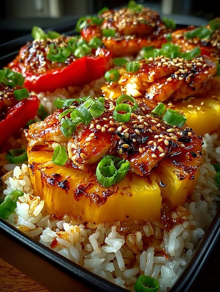 Teriyaki Pineapple Chicken Rice