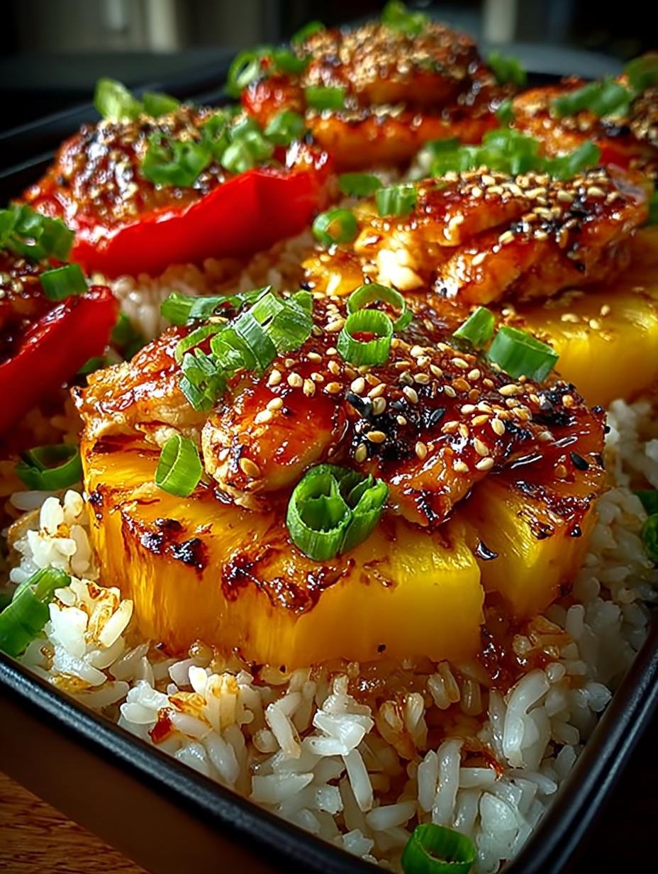 Teriyaki Pineapple Chicken Rice