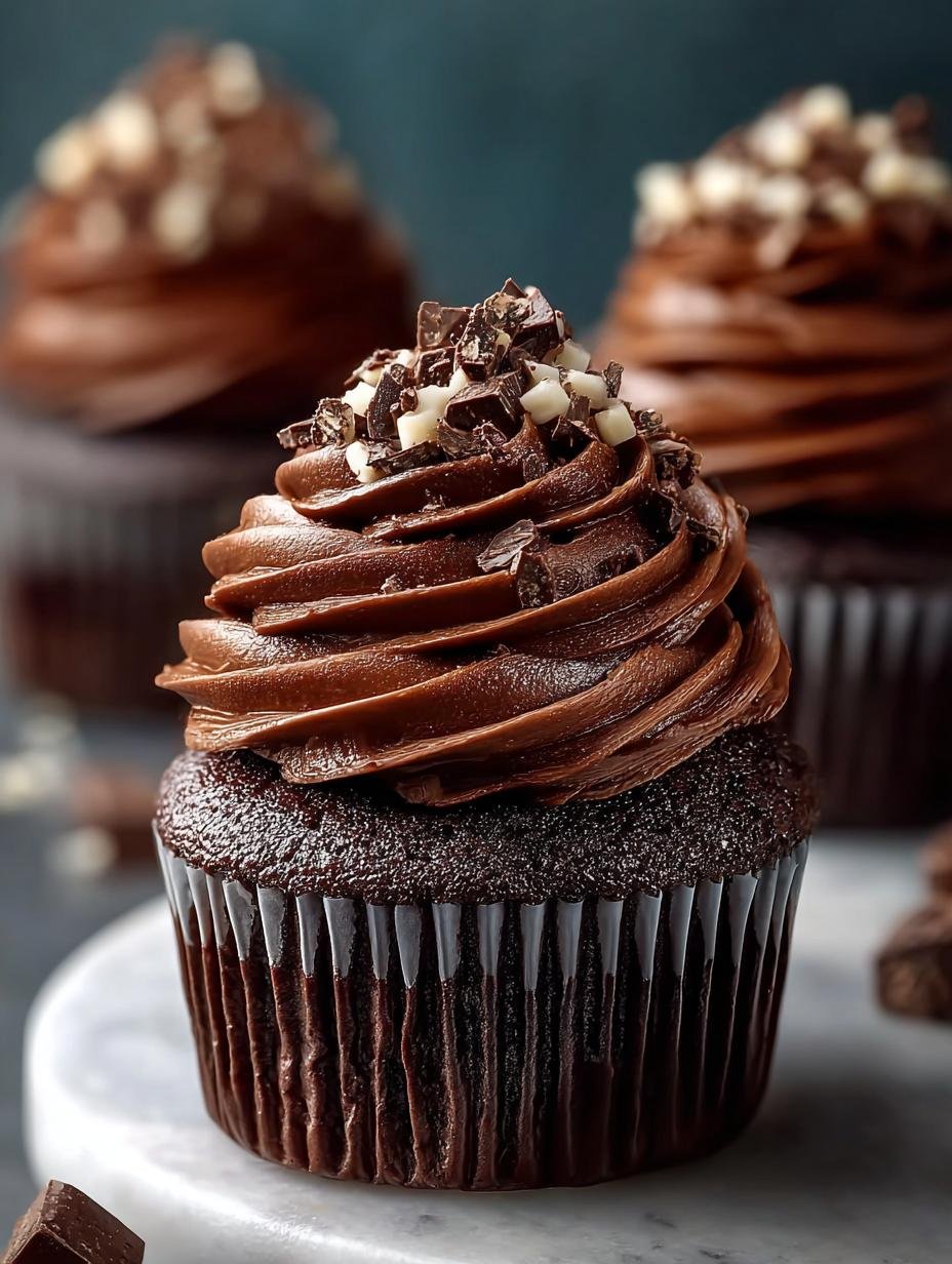 Triple Chocolate Truffle Cupcakes to Indulge Your Cravings - Triple Chocolate Truffle Cupcakes - additional detail